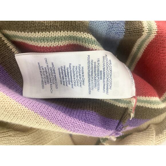 Chaps Aztec Southwestern Striped Lace Up Sweater Size 2X - Picture 5 of 11